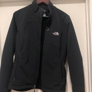 Black soft shell north face